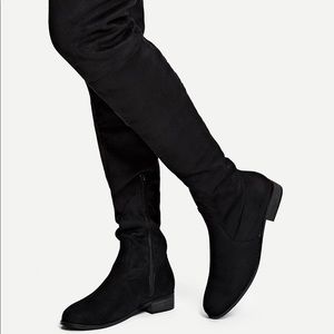 Side Zip Thigh High Boots